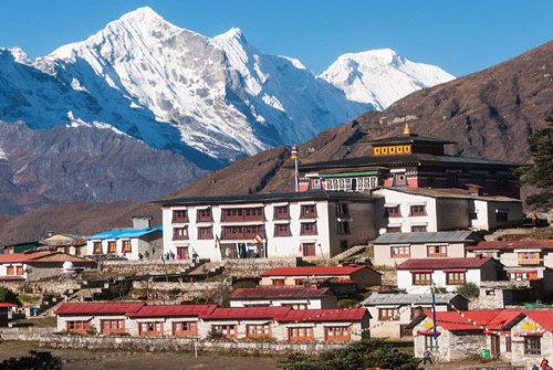 Stunning view of Tangbouche Monastery