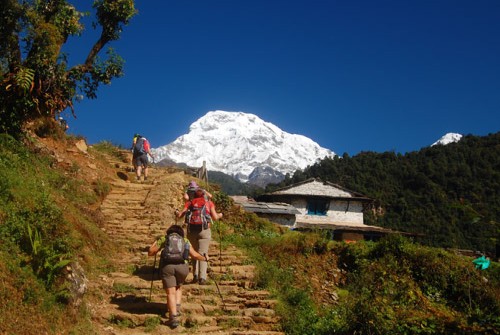 Stunning view of Annapurna -South