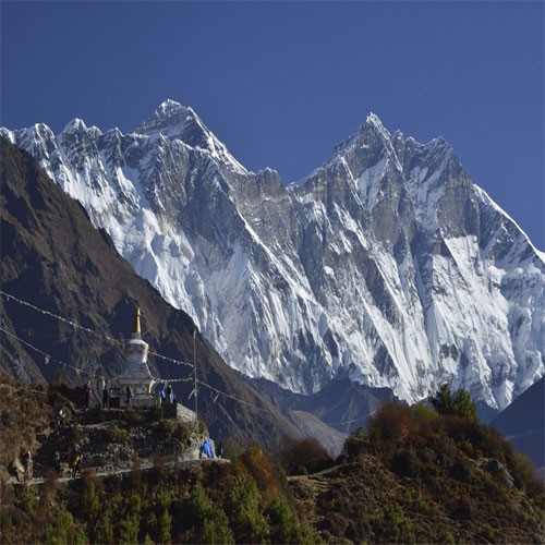 VIew of Mt. Everest from Everest View point Hotel