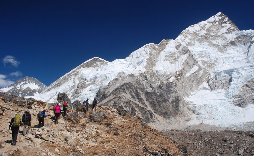 Trek to EBC from Khumbu Glacier