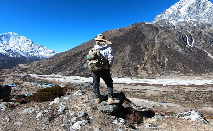 Witnessing the view of Touché Peak