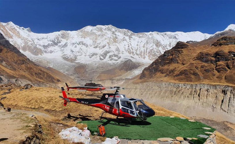 1 day ABC Helicopter Tour From Kathmandu