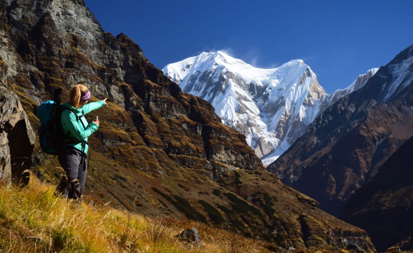 Stunning view of Mt. Gangapurna