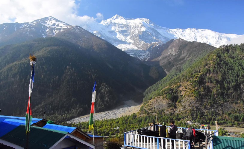 An Excellent View of Himalayan ranges of Annapurna