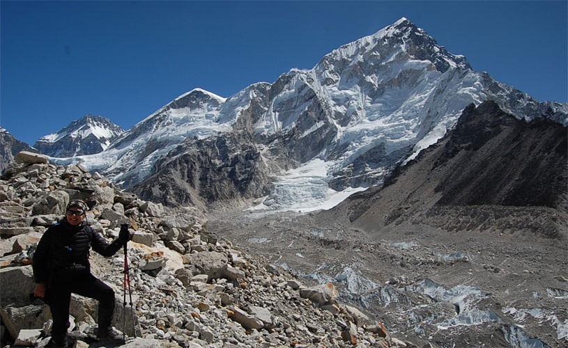 Eveest View from Khumbu Glacier