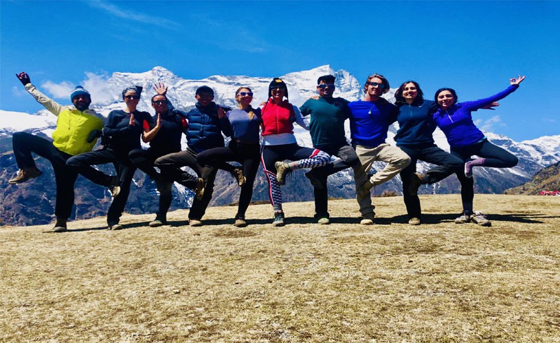 Yoga in Everest Viiew Point Hotel