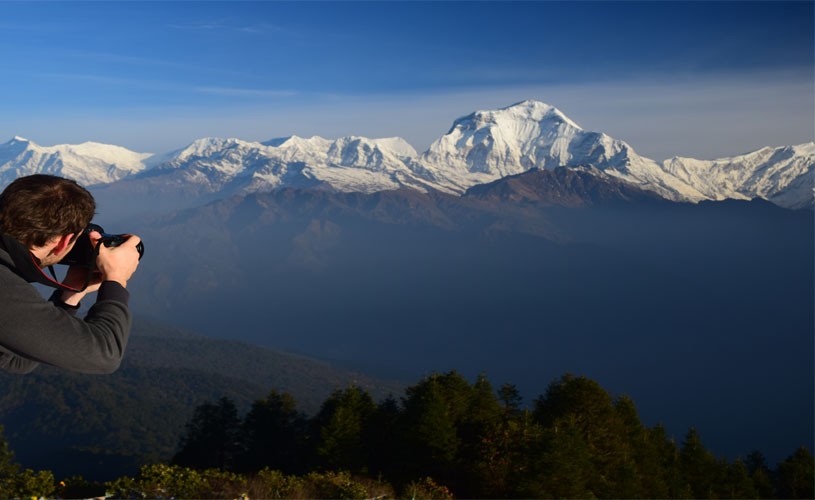 Himalayan view of Ghorepani Trek