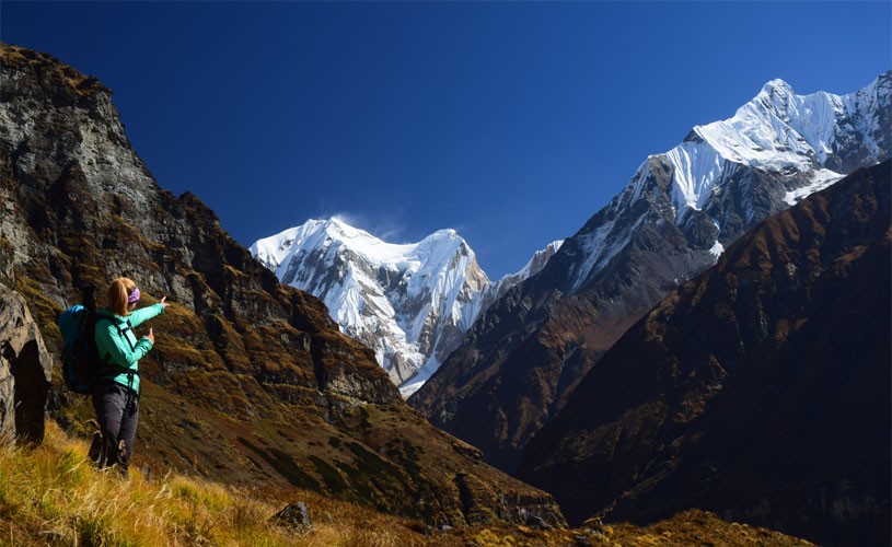 Mt.Gangapurna View from Mardi Himal Trek