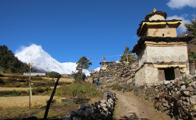 Stunning view of Manaslu