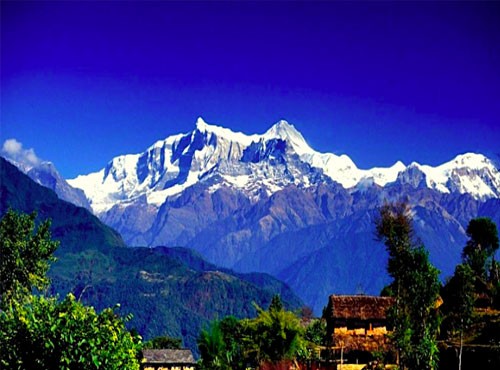 Himalayan Ranges are seen from Nagarkot