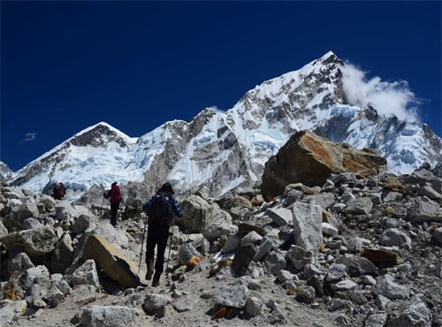 Mt. Everest View from Khumbu Glacier