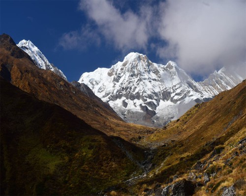  View Of Annapurna South From Helicopter