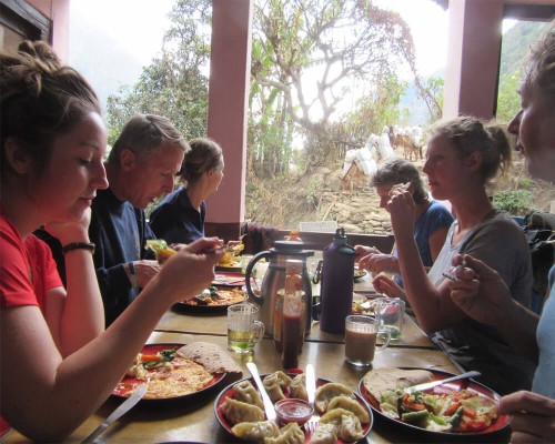 Food In Manaslu Trel