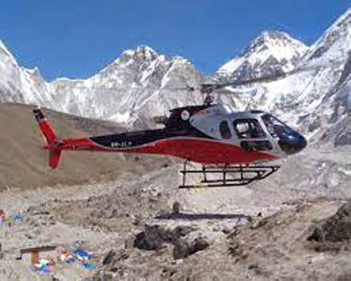 Helicopter Landing In Ebc