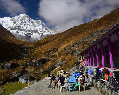 Mountain View From Machapuchare