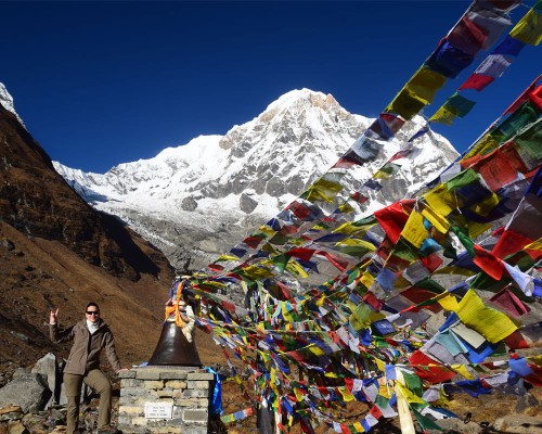 View Of Annapurna Sourth From Abc